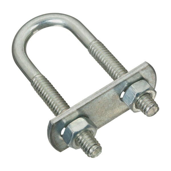 National Hardware Round U-Bolt, 1/4", 3/4 in W, 2-1/2 in H, Zinc Plated Stainless Steel N222-075 - main